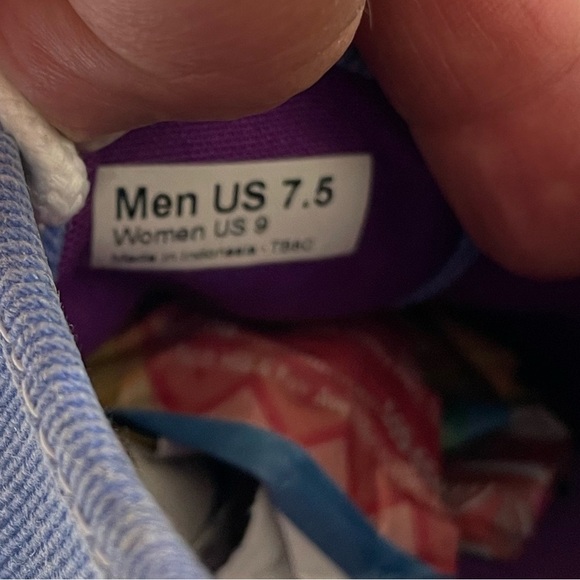 Vans Blue Canvas Sneakers - Picture 6 of 6